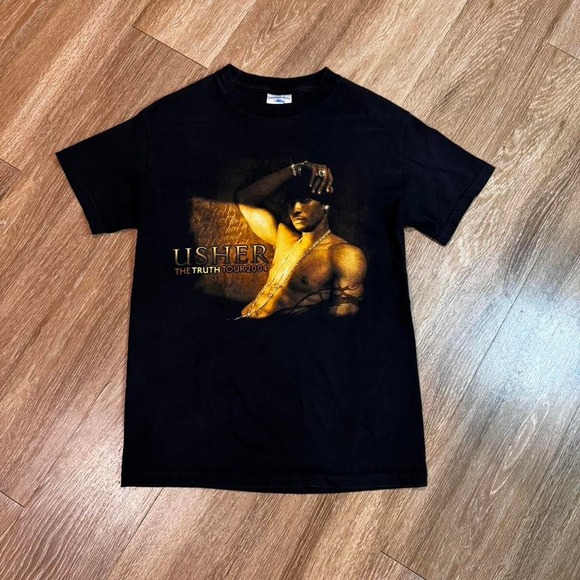 vintage y2k 2004 usher the truth tour music t shirt - Picture 1 of 5